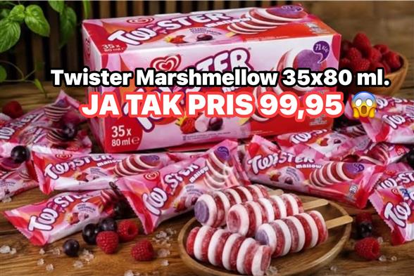 Twister Marshmellow 35x80 ml.